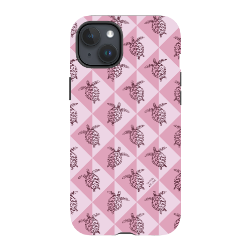 iPhone Tough Phone Case - Turtle Diamonds Orchid