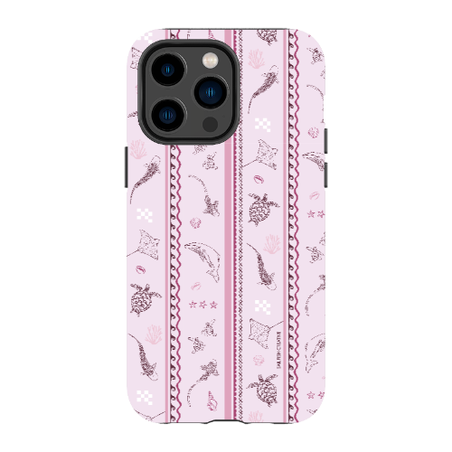iPhone Tough Phone Case - Candy Stripes Orchid