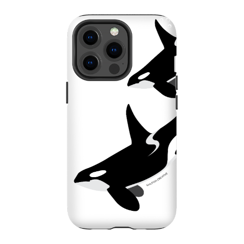 iPhone Tough Phone Case - Orca Killer Whale White - Sailfish Creative
