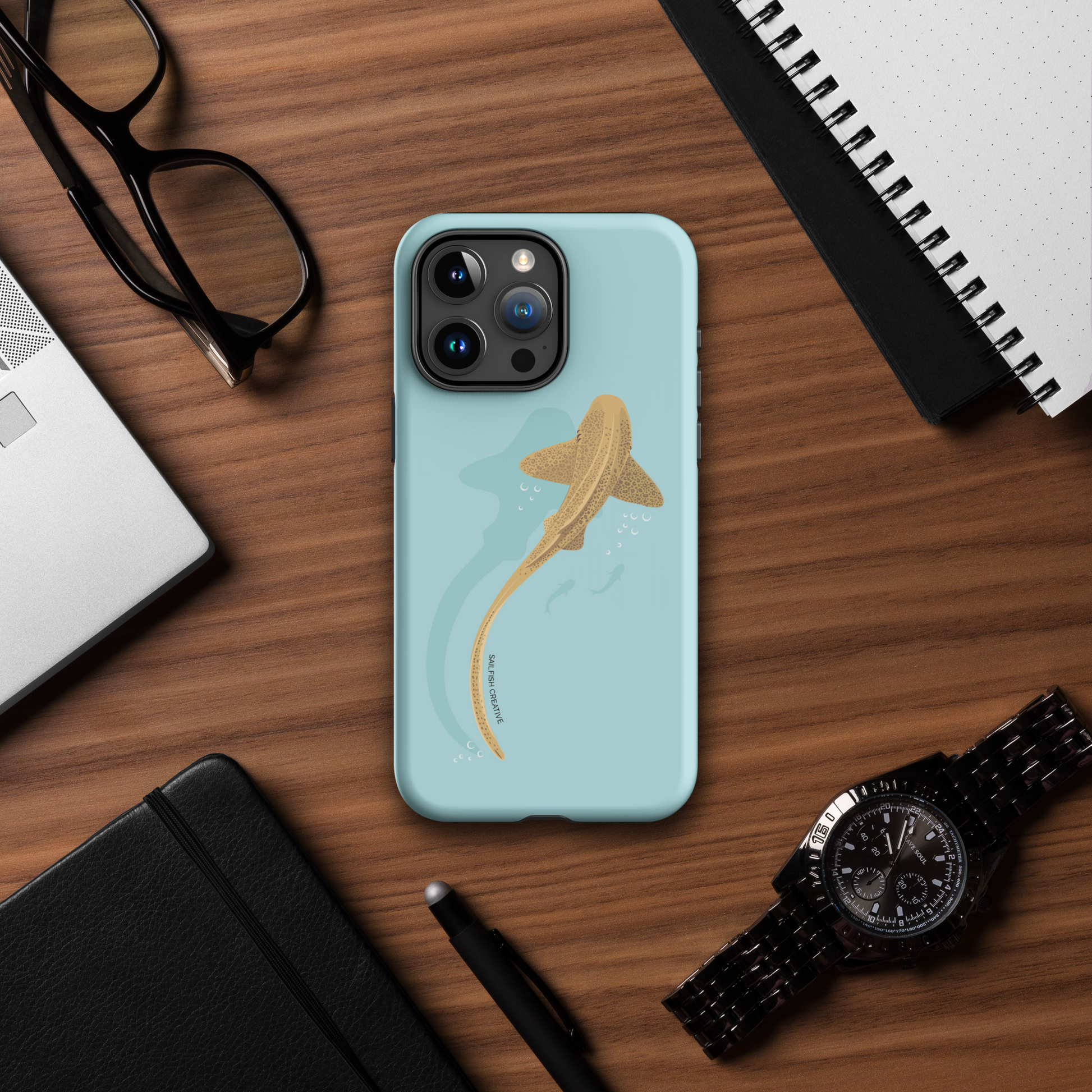 iPhone Tough Phone Case - Leopard Shark - Sailfish Creative