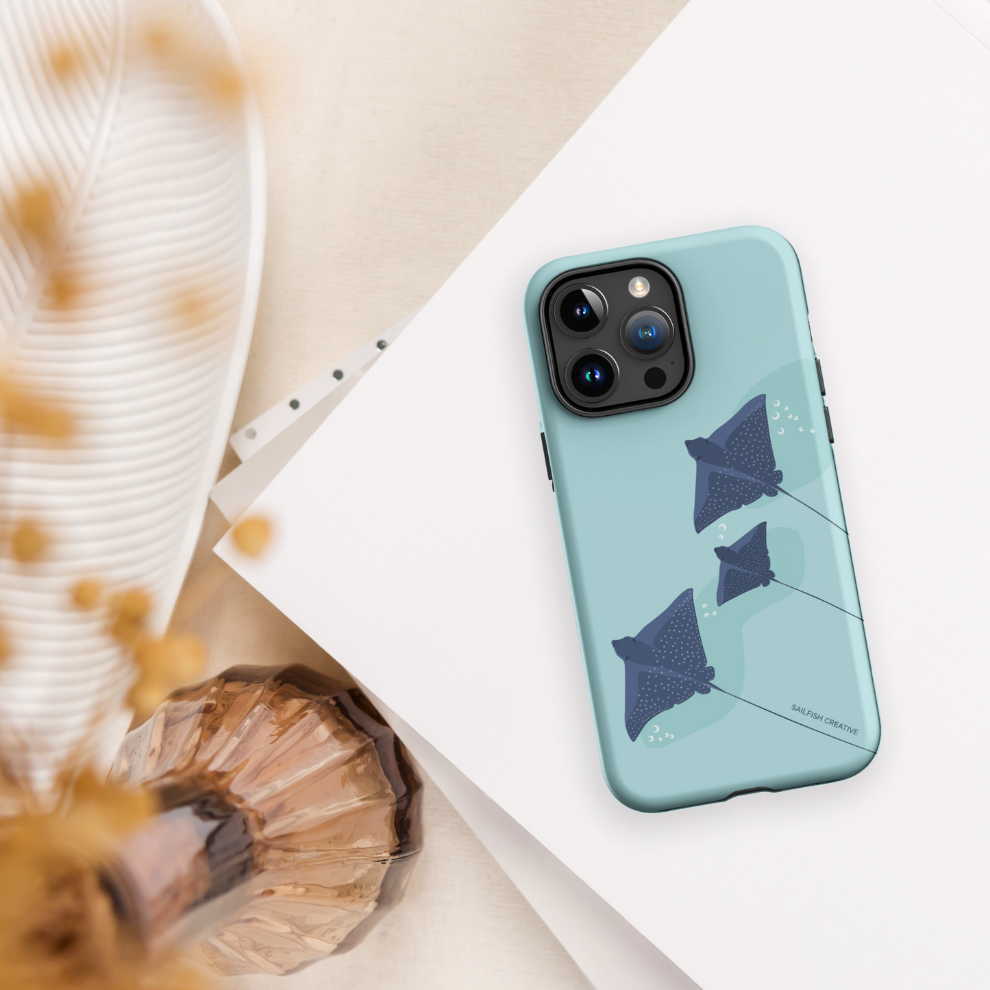 iPhone Tough Phone Case - Eagle Rays - Sailfish Creative
