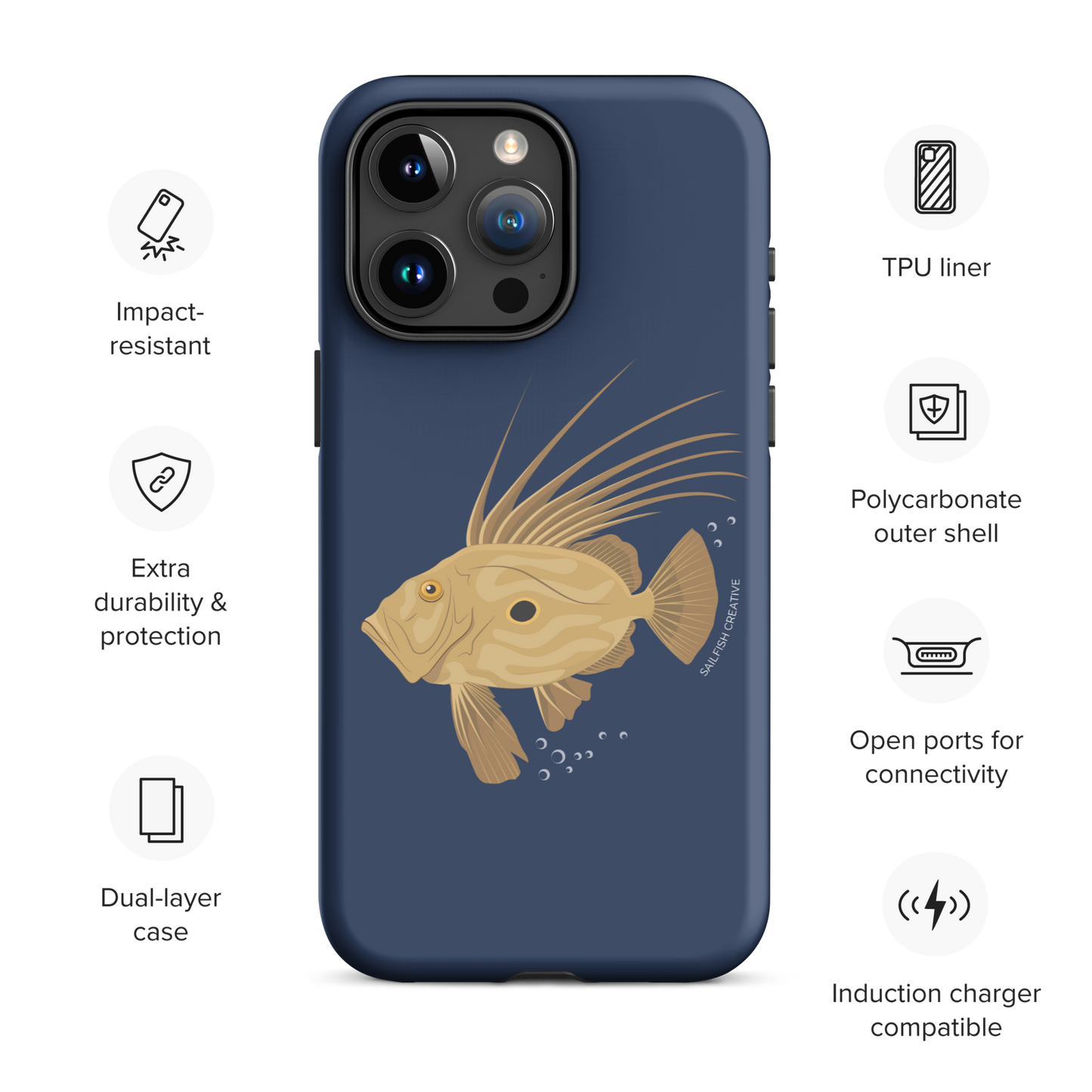 iPhone Tough Phone Case - John Dory - Sailfish Creative