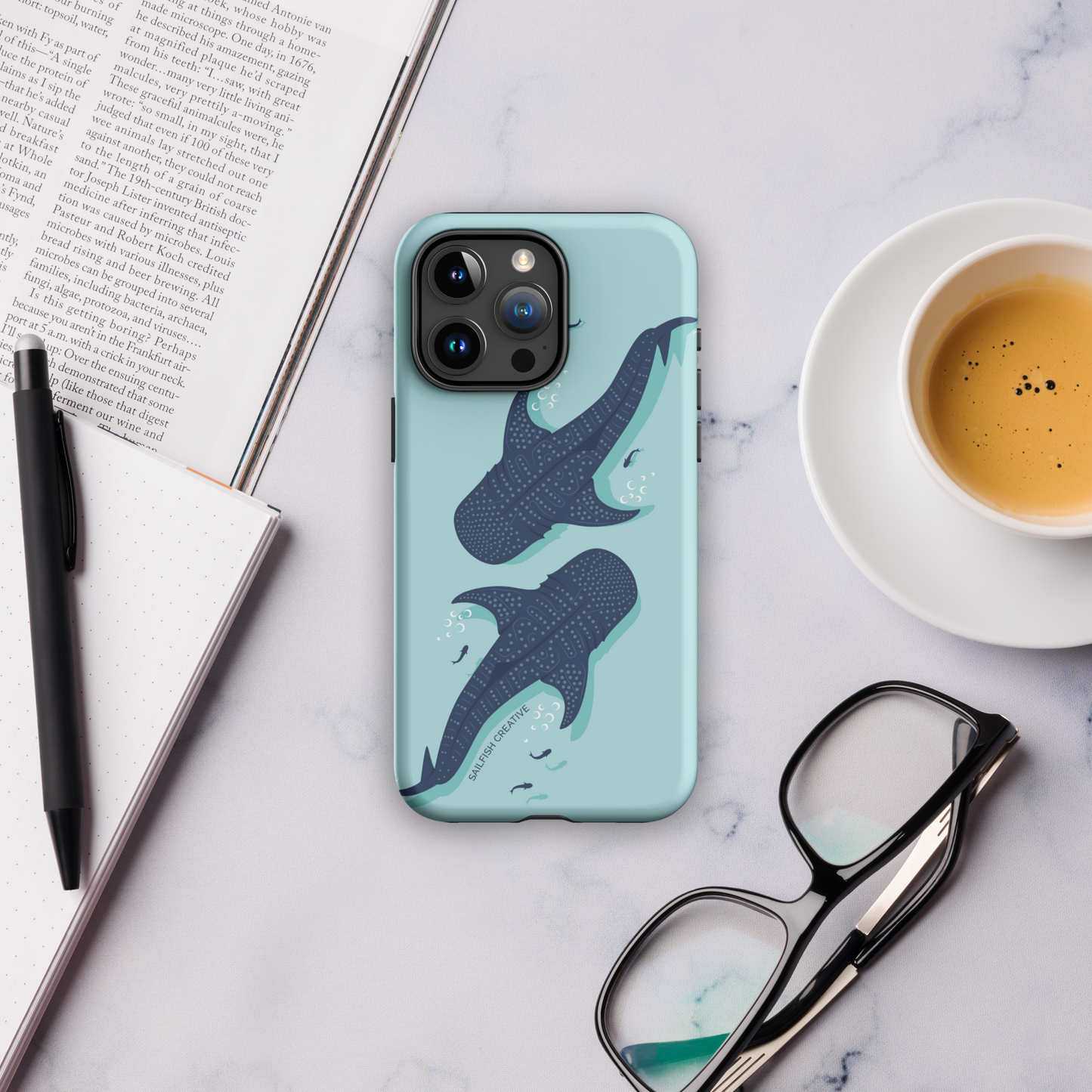 iPhone Tough Phone Case - Whale Sharks - Sailfish Creative