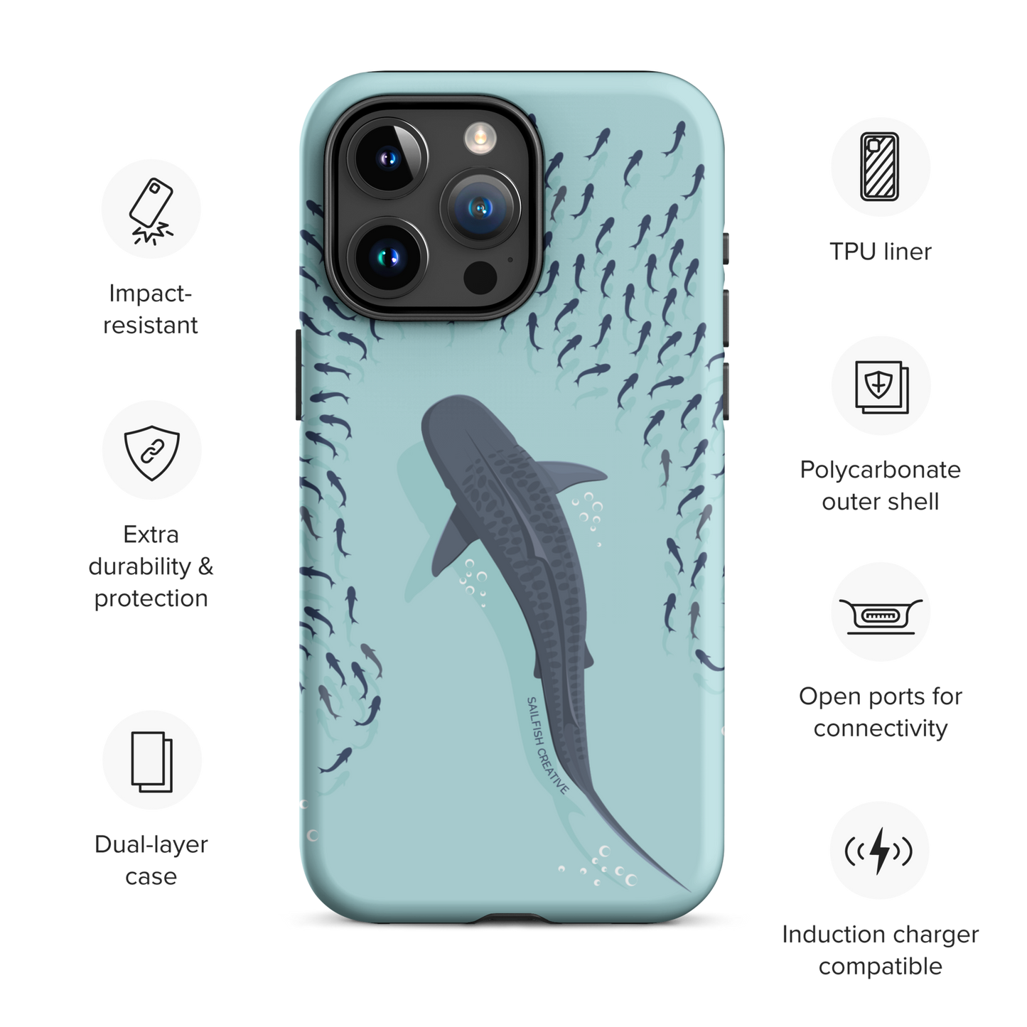 iPhone Tough Case - Tiger Shark - Sailfish Creative