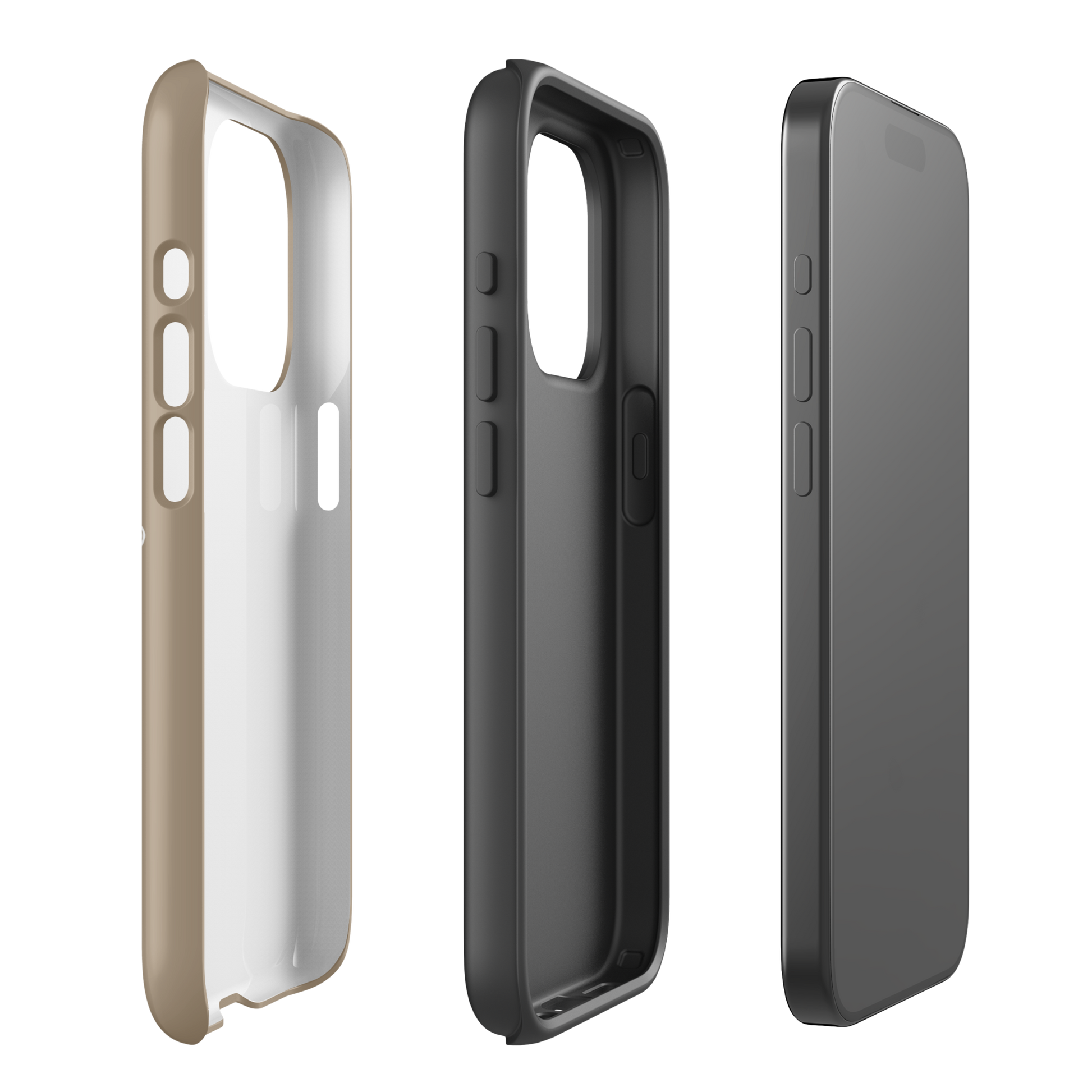 iPhone Tough Phone Case - Turtle Hatchlings Outline Natural - Sailfish Creative