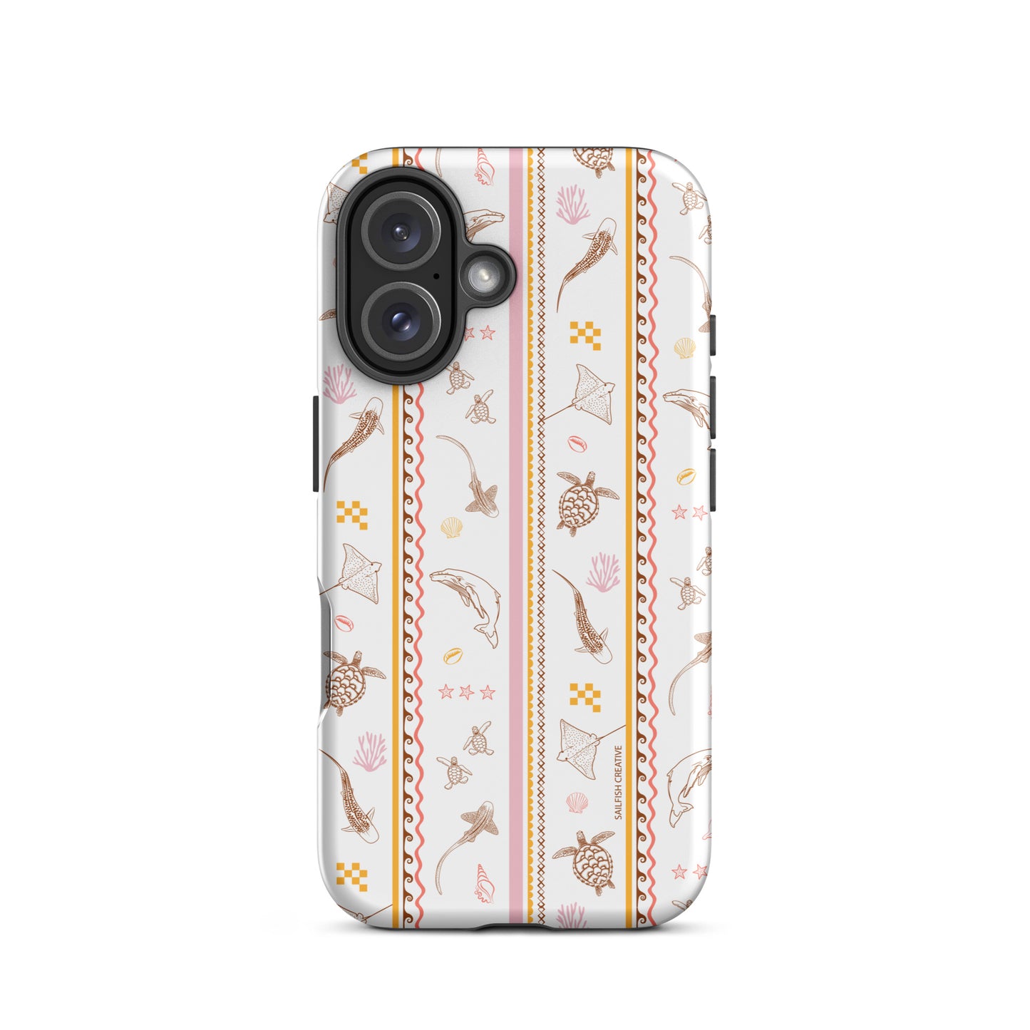 iPhone Phone Case - Candy Stripes on White