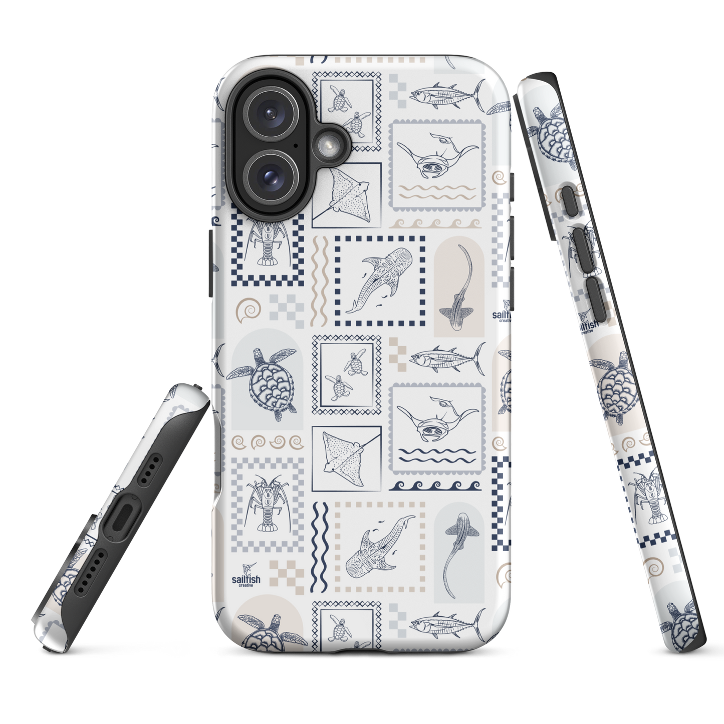 iPhone Tough Phone Case - Arches Print Beige