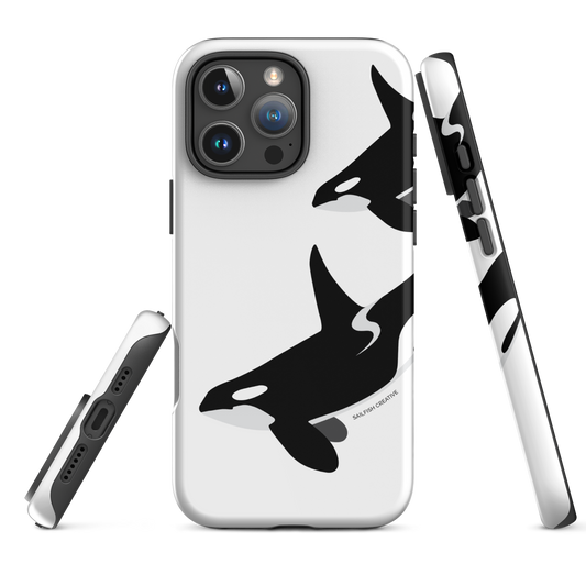 iPhone Tough Phone Case - Orca Killer Whale White - Sailfish Creative
