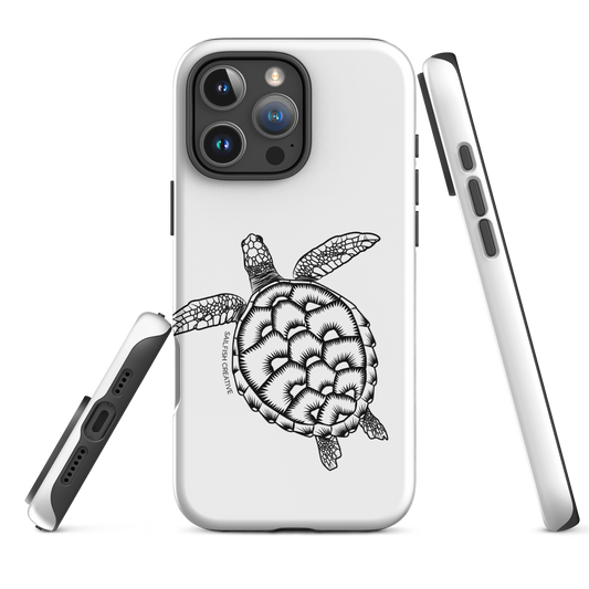 iPhone Tough Phone Case - Turtle Outline - Sailfish Creative