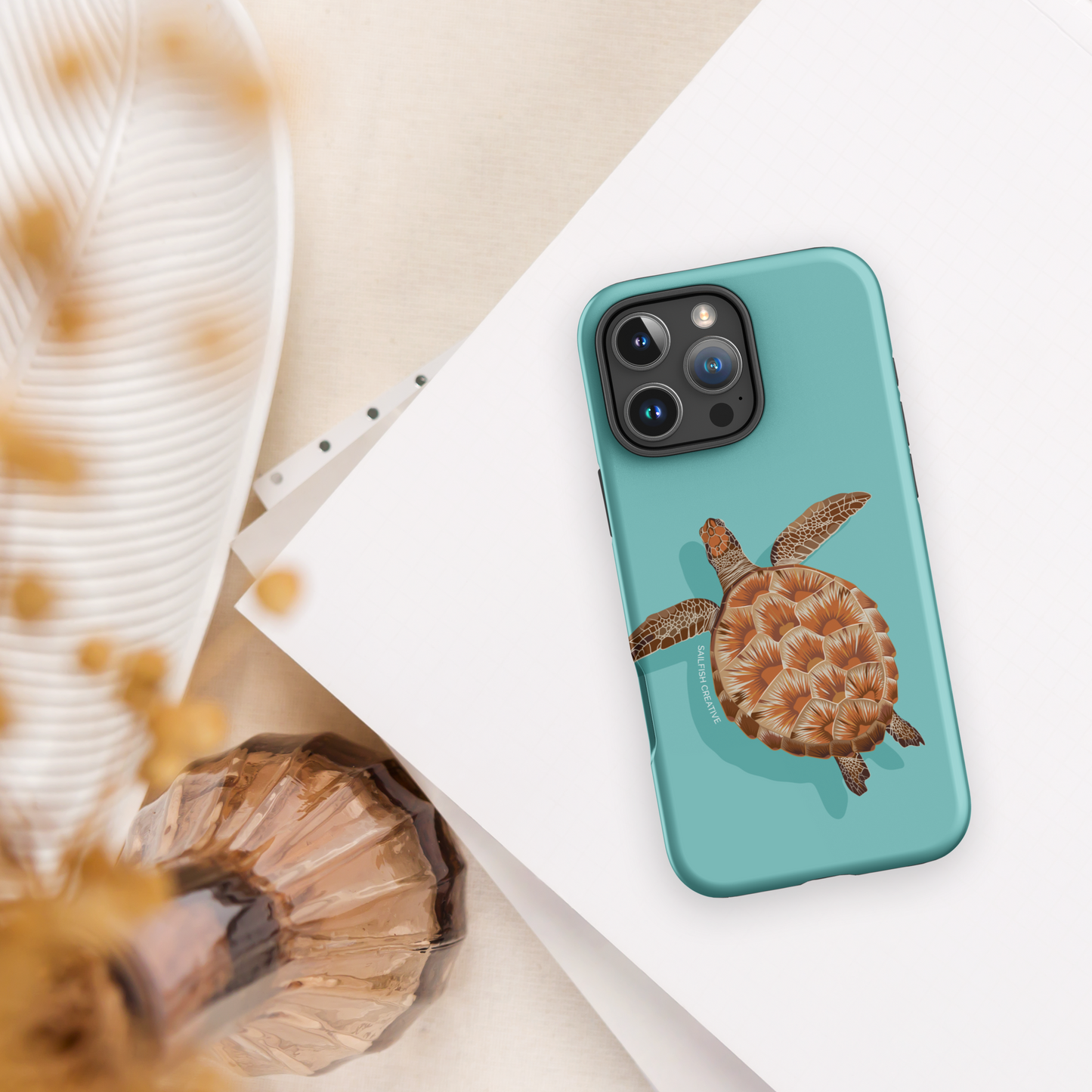 iPhone Tough Phone Case - Juvenile Turtle - Sailfish Creative