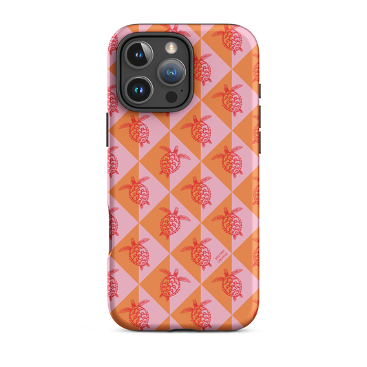 iPhone Phone Case - Turtle Diamonds Candy Sunset
