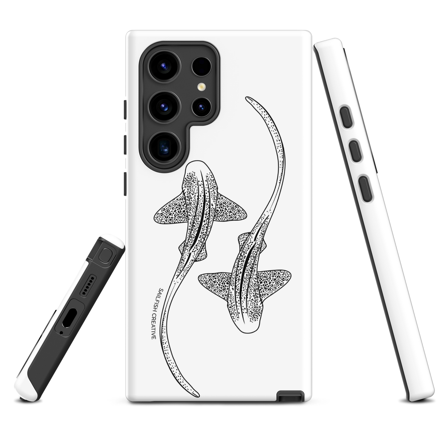Samsung Tough Case - Leopard Sharks Outline - Sailfish Creative