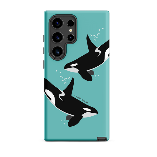 Samsung Phone Case - Orcas Blue