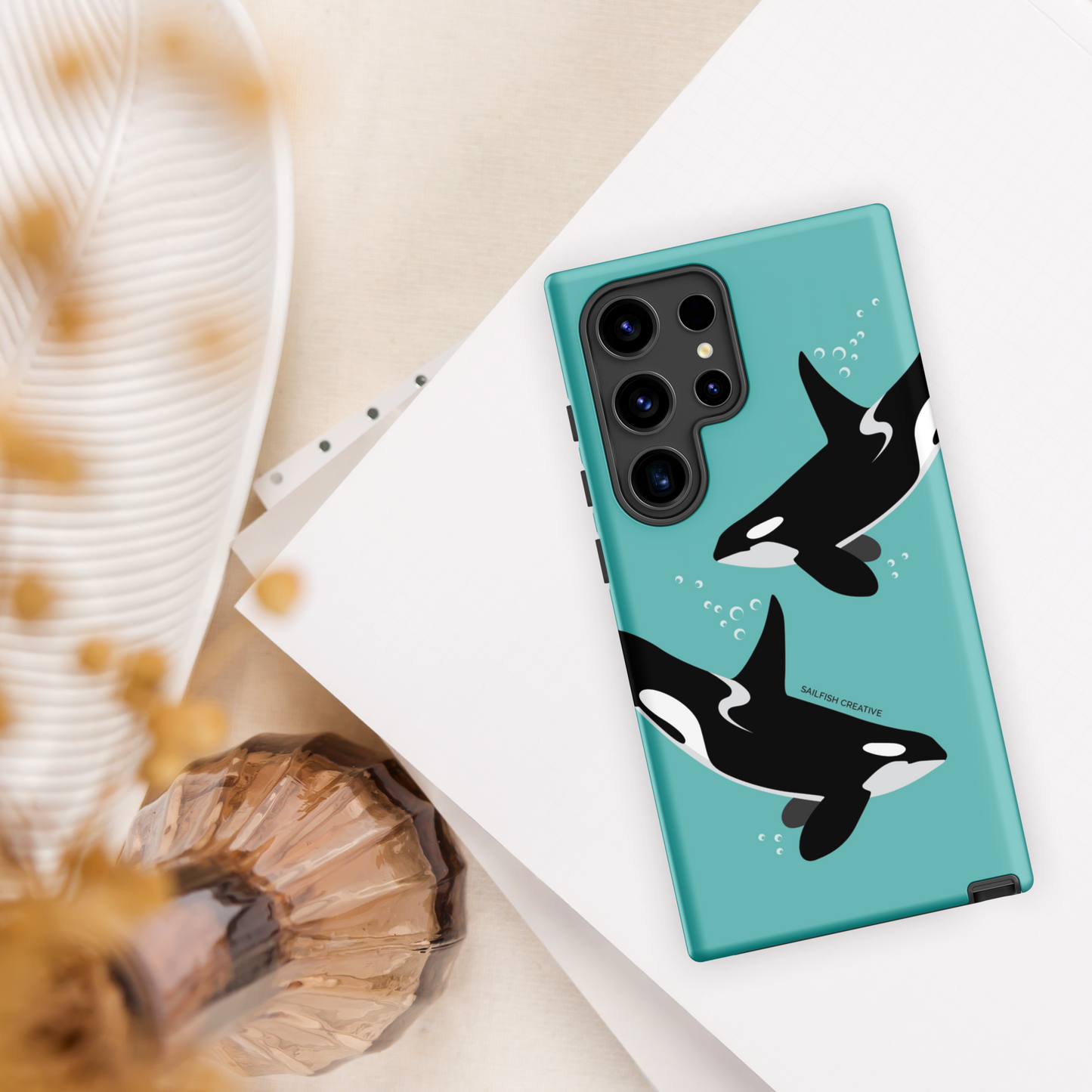 Samsung Tough Case - Orcas Blue