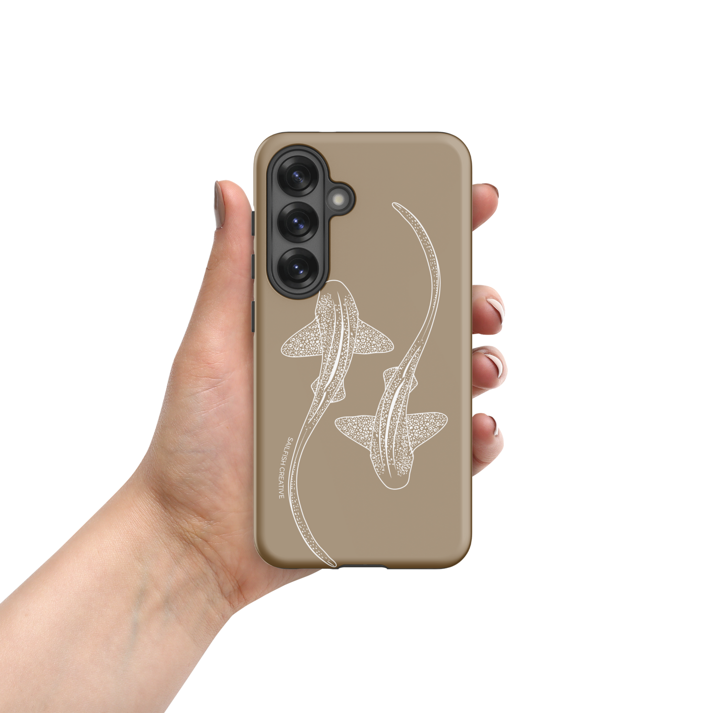 Samsung Tough Case - Leopard Sharks Outline Natural