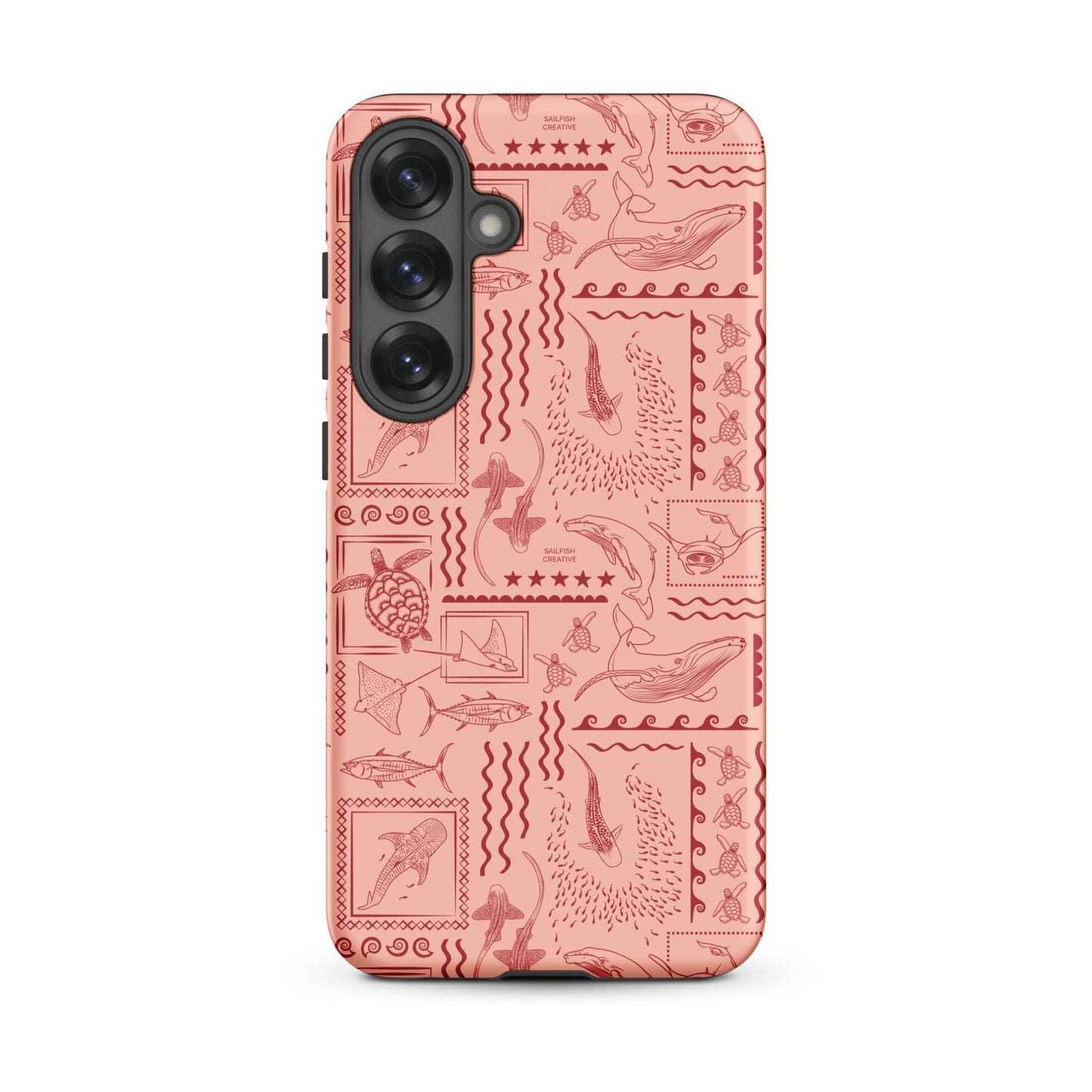 Samsung Phone Case - Busy Print Coral