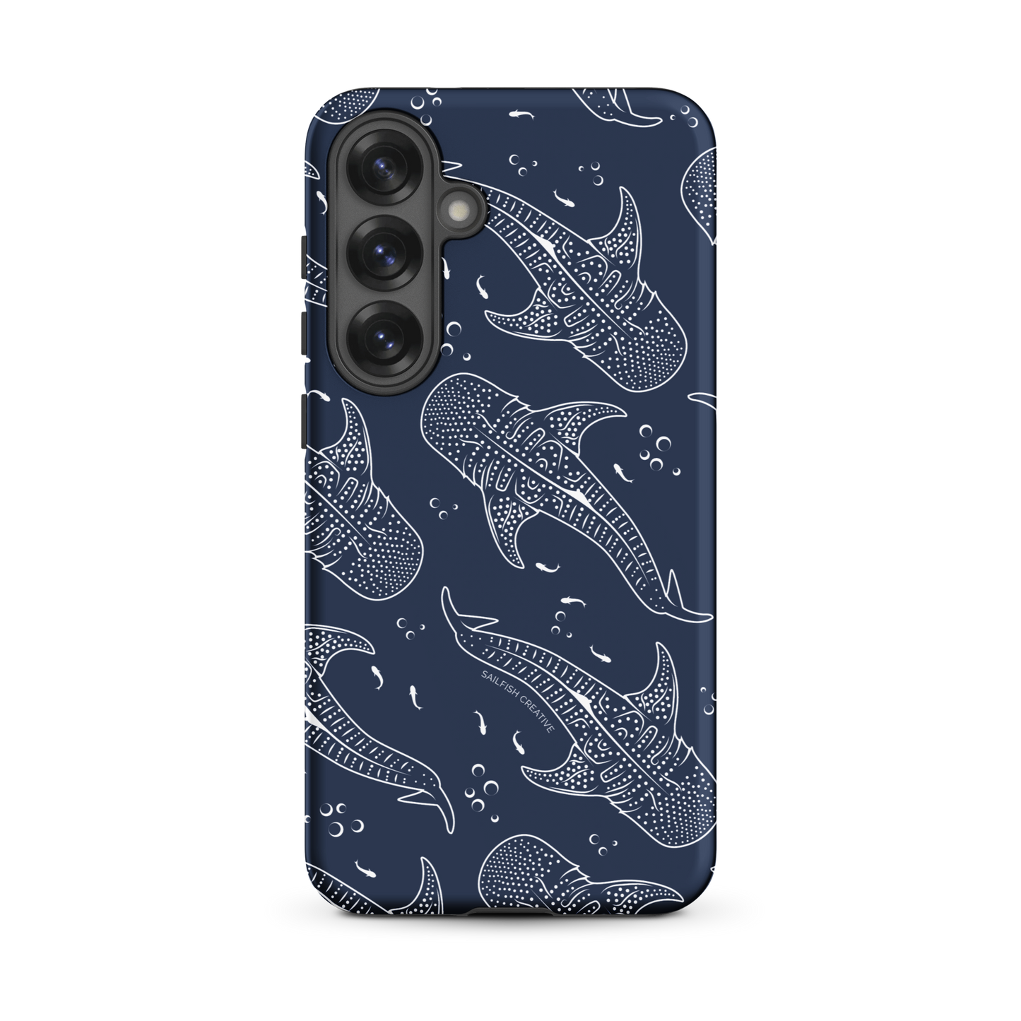Samsung Phone Case - Whale Sharks Pattern Navy