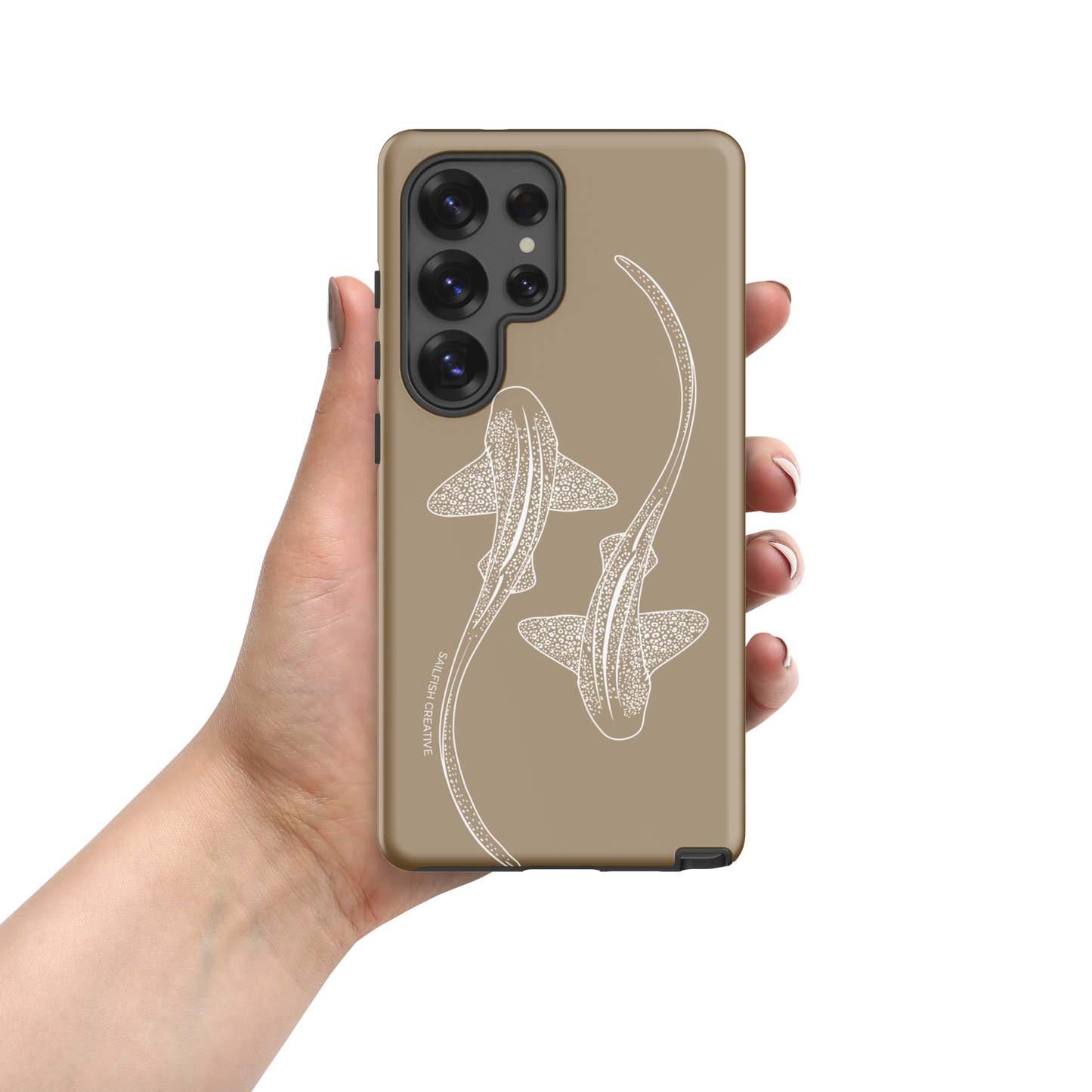 Samsung Tough Case - Leopard Sharks Outline Natural