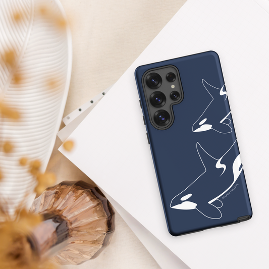 Samsung Phone Case - Orca Outline Navy