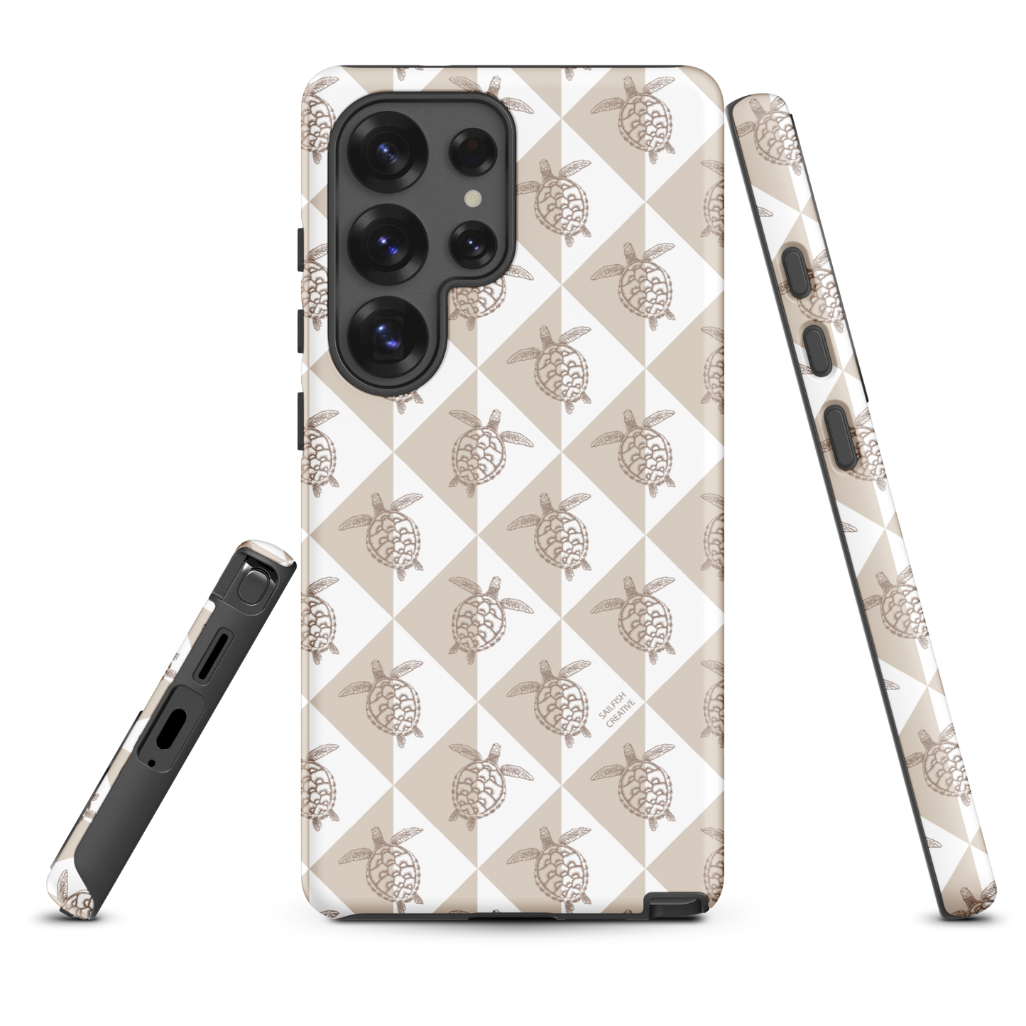 Samsung Phone Case - Turtle Diamonds Neutral