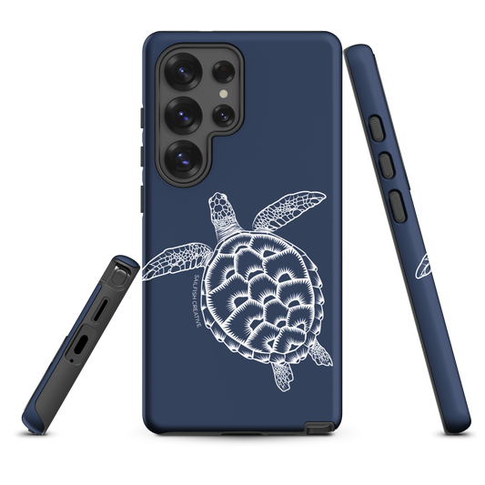 Samsung Phone Case - Turtle Outline Navy