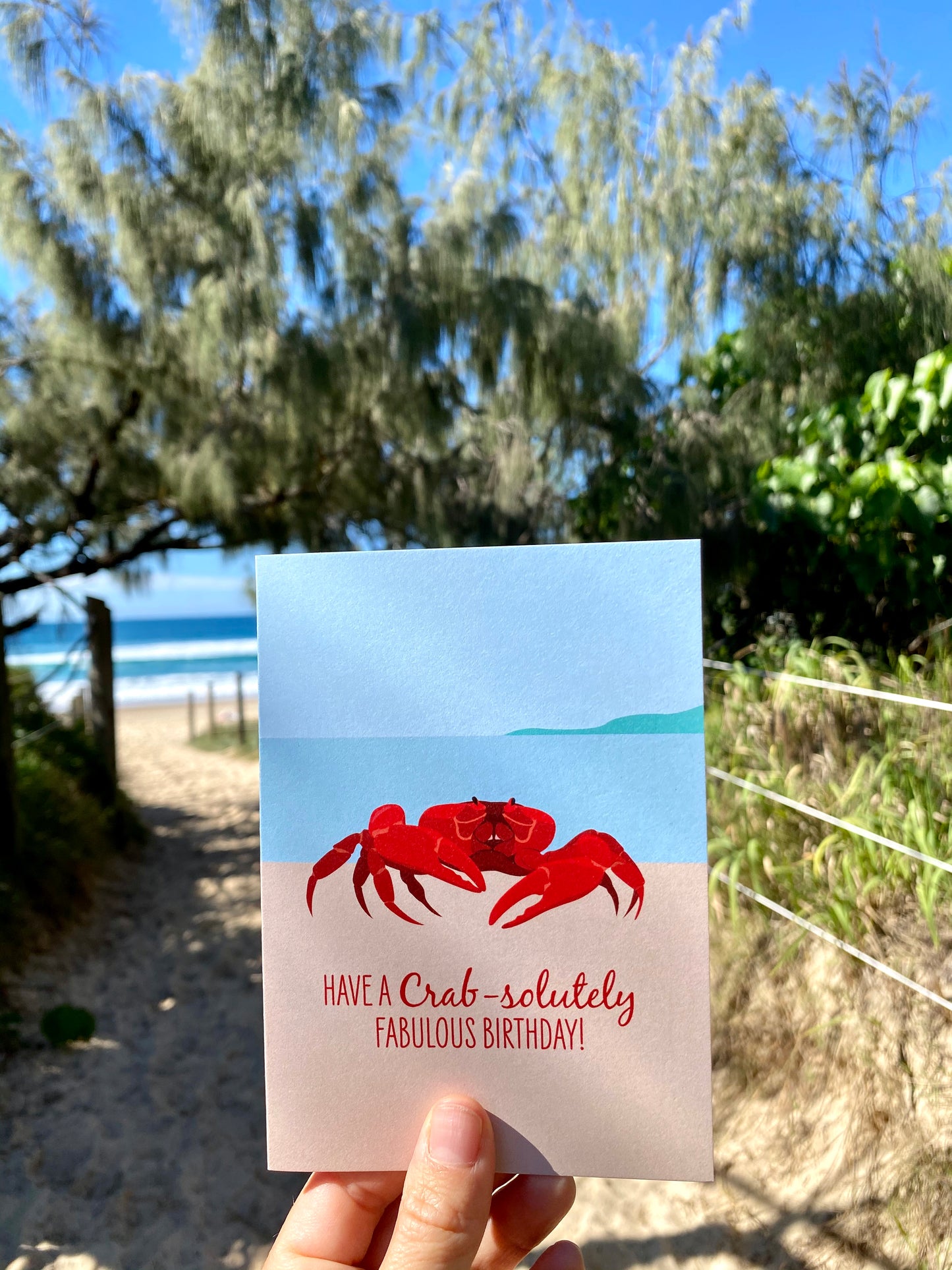 Birthday Card - Red Crab - Sailfish Creative
