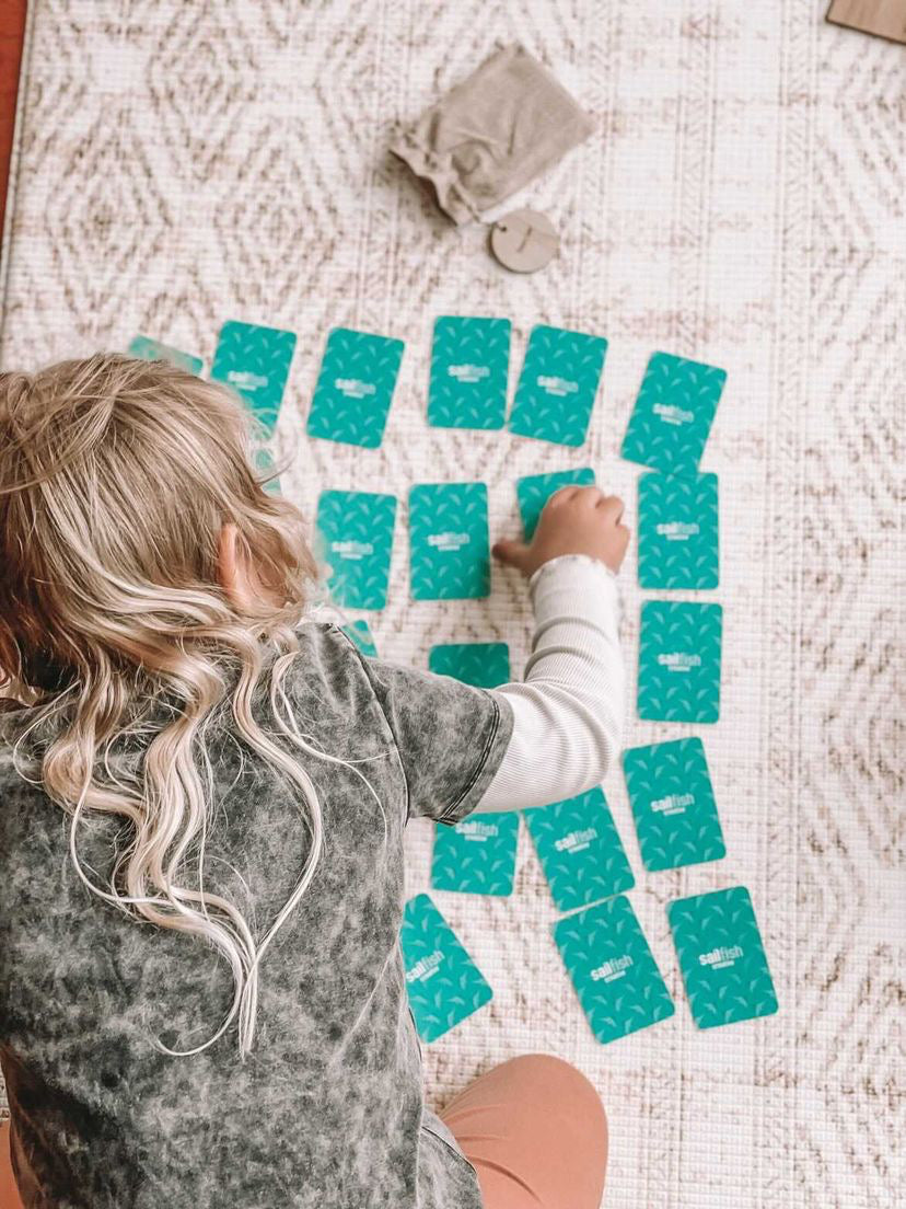 3 Games in 1! Go Fish, Snap and Memory Game in Jute Bag - Sailfish Creative