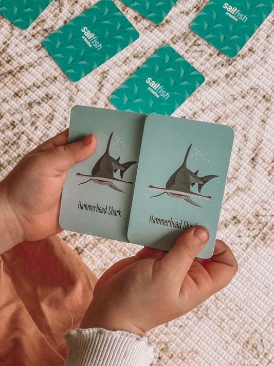 3 Games in 1! Go Fish, Snap and Memory Game in Jute Bag - Sailfish Creative