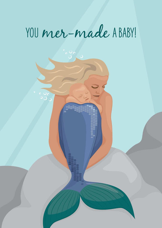 Baby Card - Mermaid - Sailfish Creative