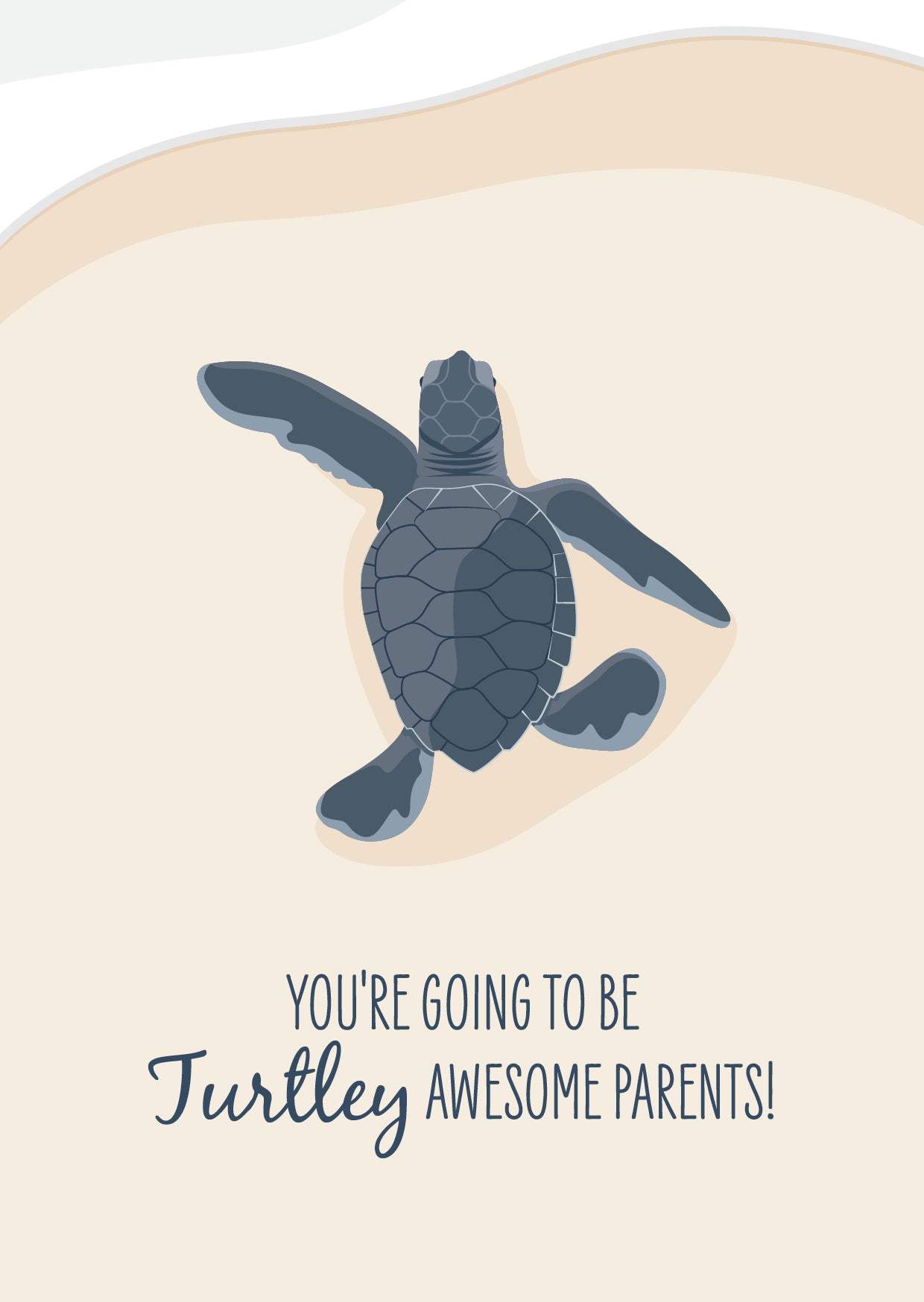 Baby Card - Baby Turtle - Sailfish Creative