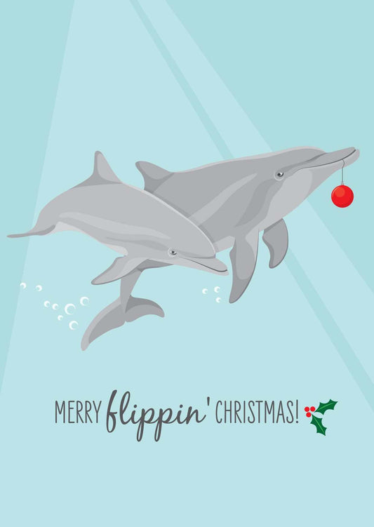 Christmas Card - Dolphins - Sailfish Creative