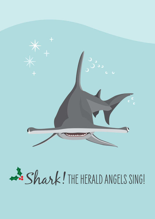 Christmas Card - Hammerhead Shark - Sailfish Creative