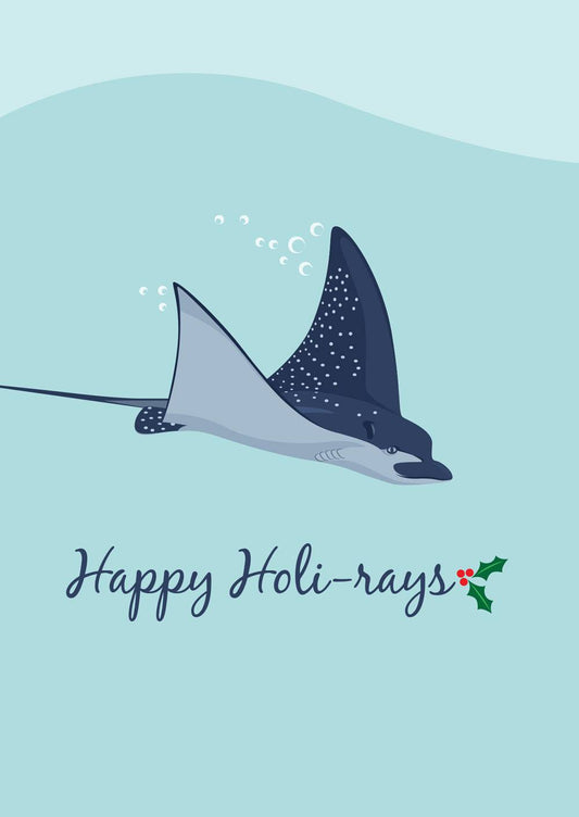Christmas Card - Spotted Eagle Ray - Sailfish Creative