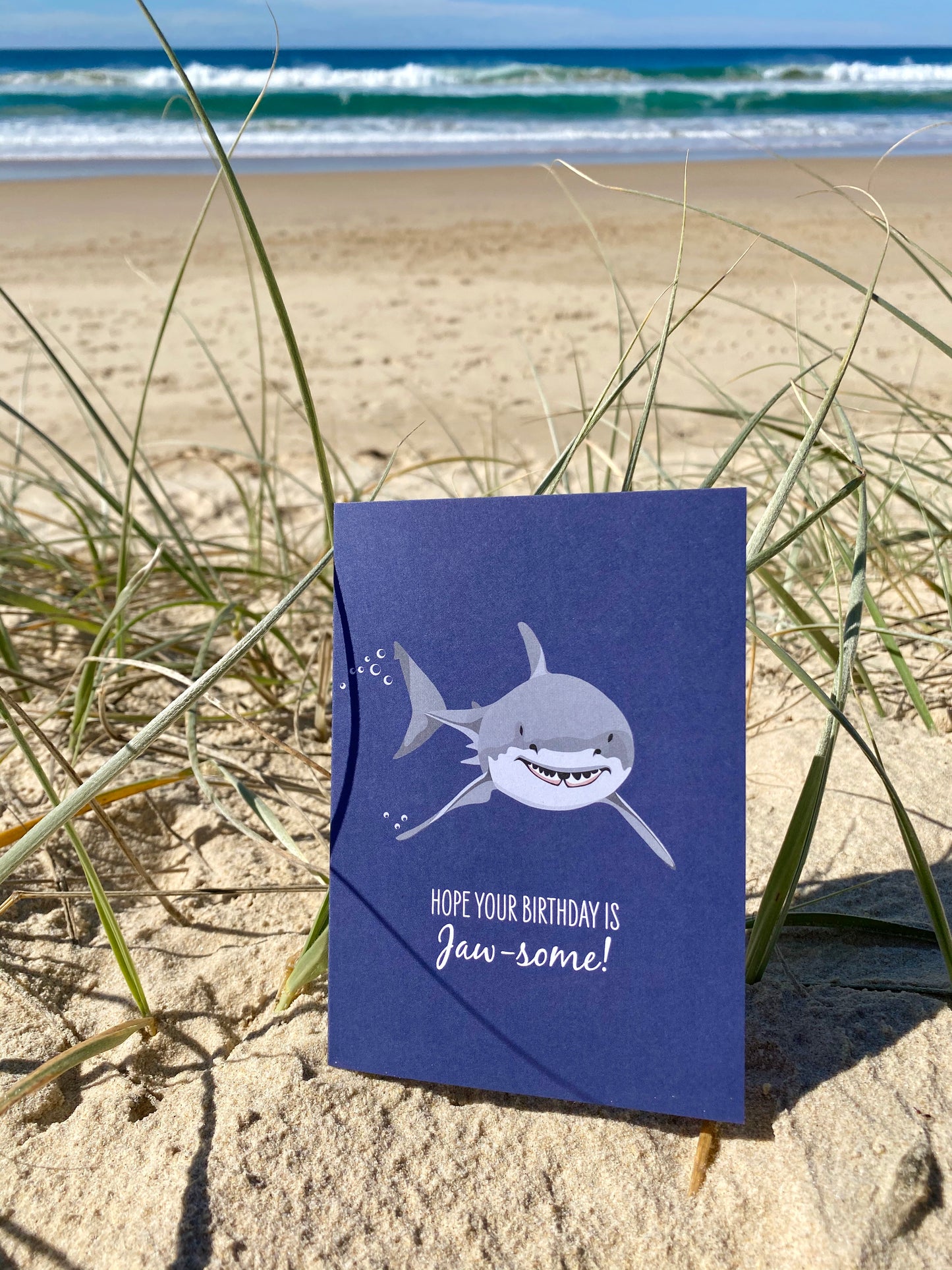 Birthday Card - Great White Shark - Sailfish Creative
