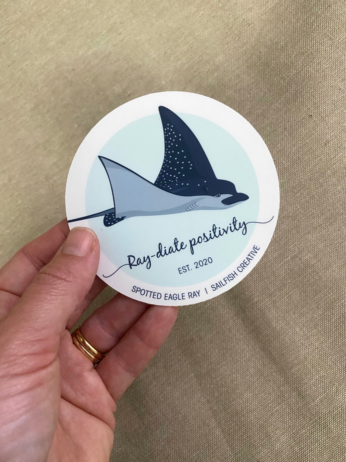 Sticker - Eagle Ray Pun - Sailfish Creative