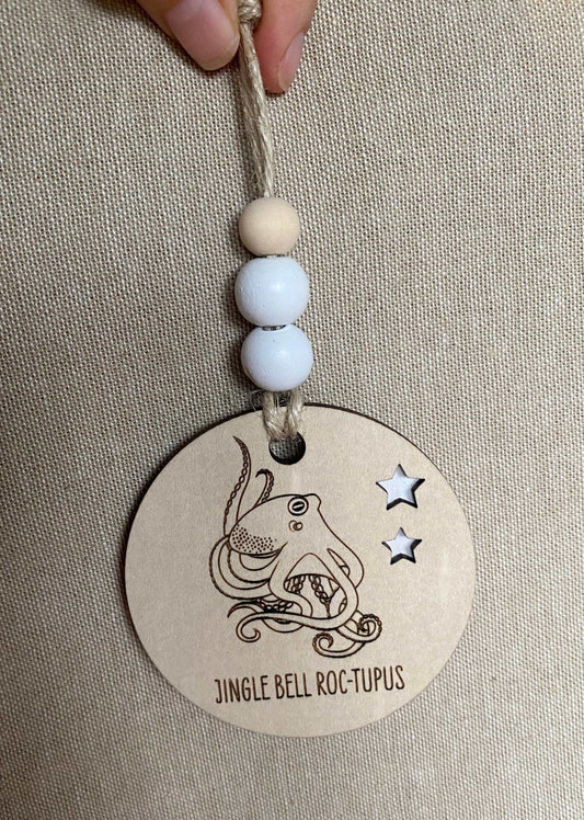 Wooden Christmas Decoration - Octopus - Sailfish Creative