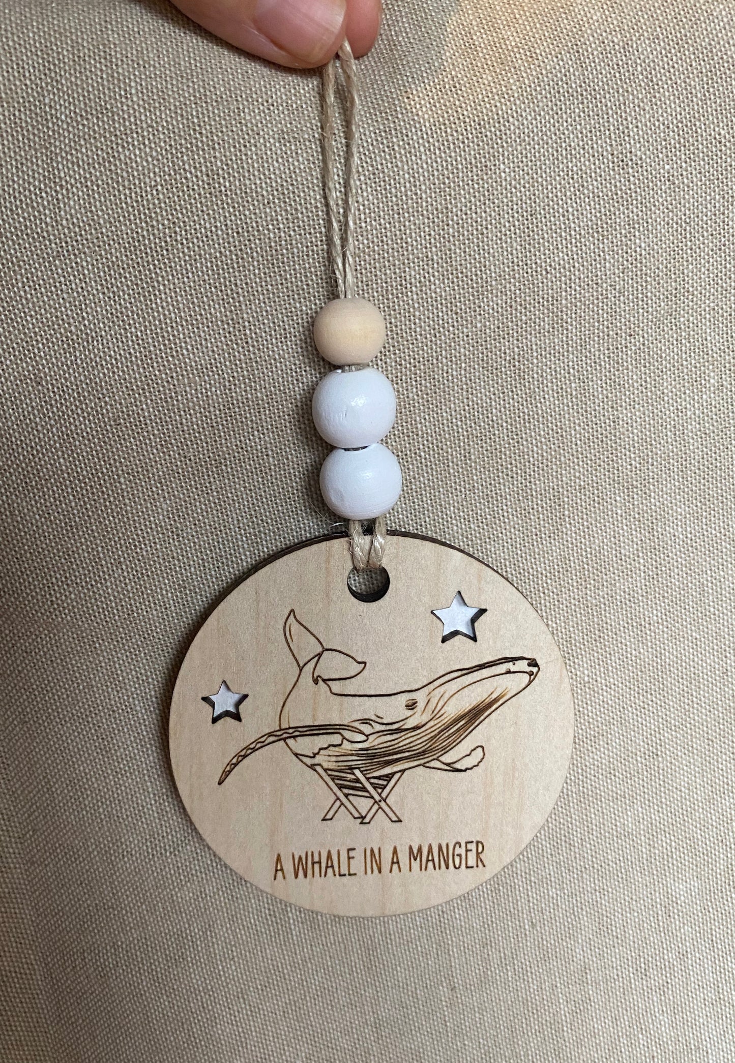 Wooden Christmas Decoration - Humpback Whale - Sailfish Creative