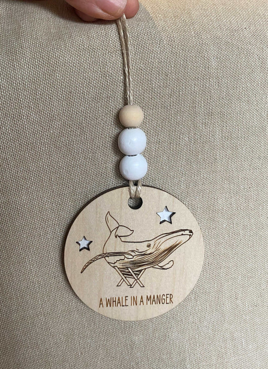Wooden Christmas Decoration - Humpback Whale - Sailfish Creative