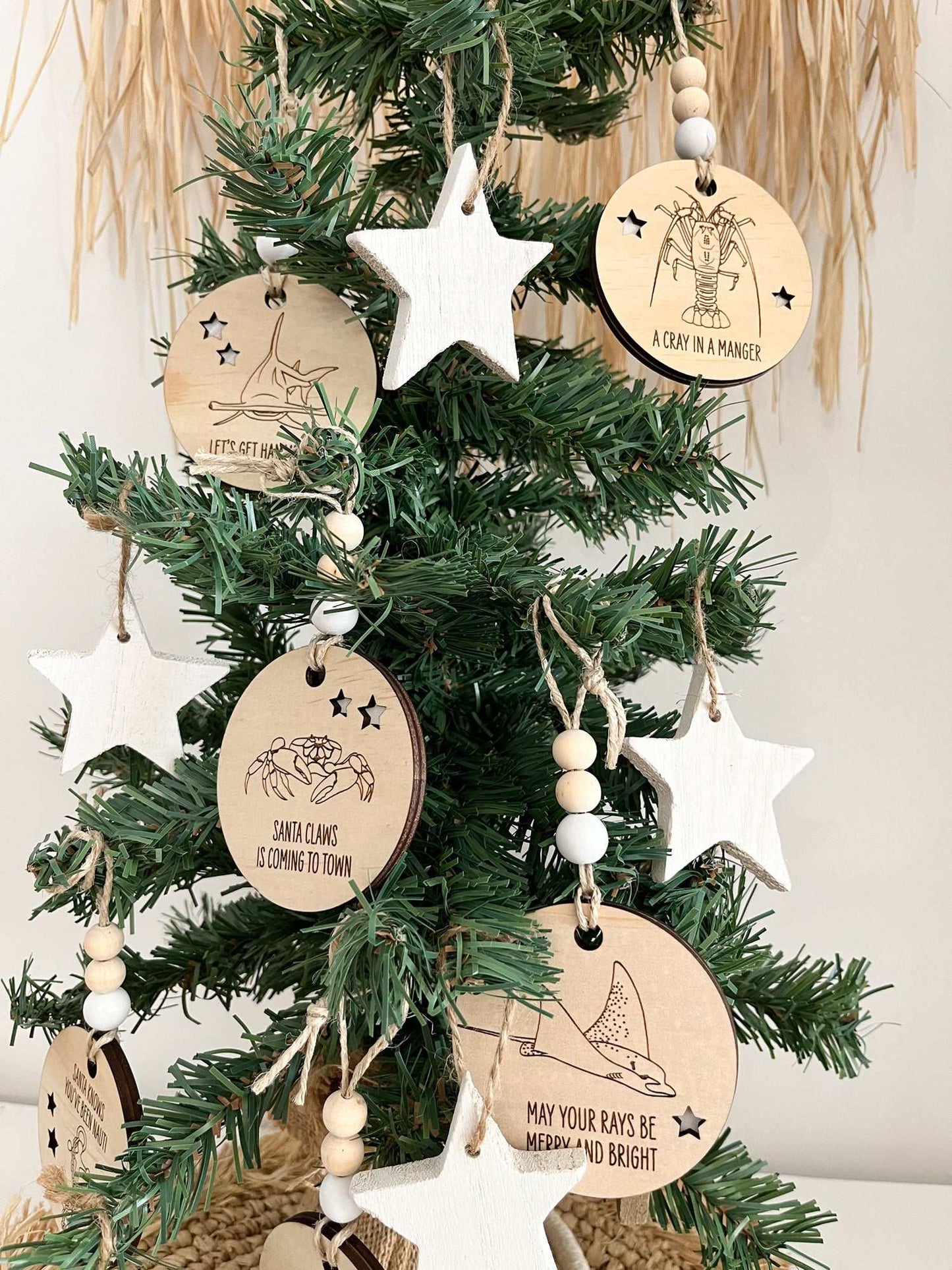 Wooden Christmas Decoration - Crayfish Rock Lobster - Sailfish Creative