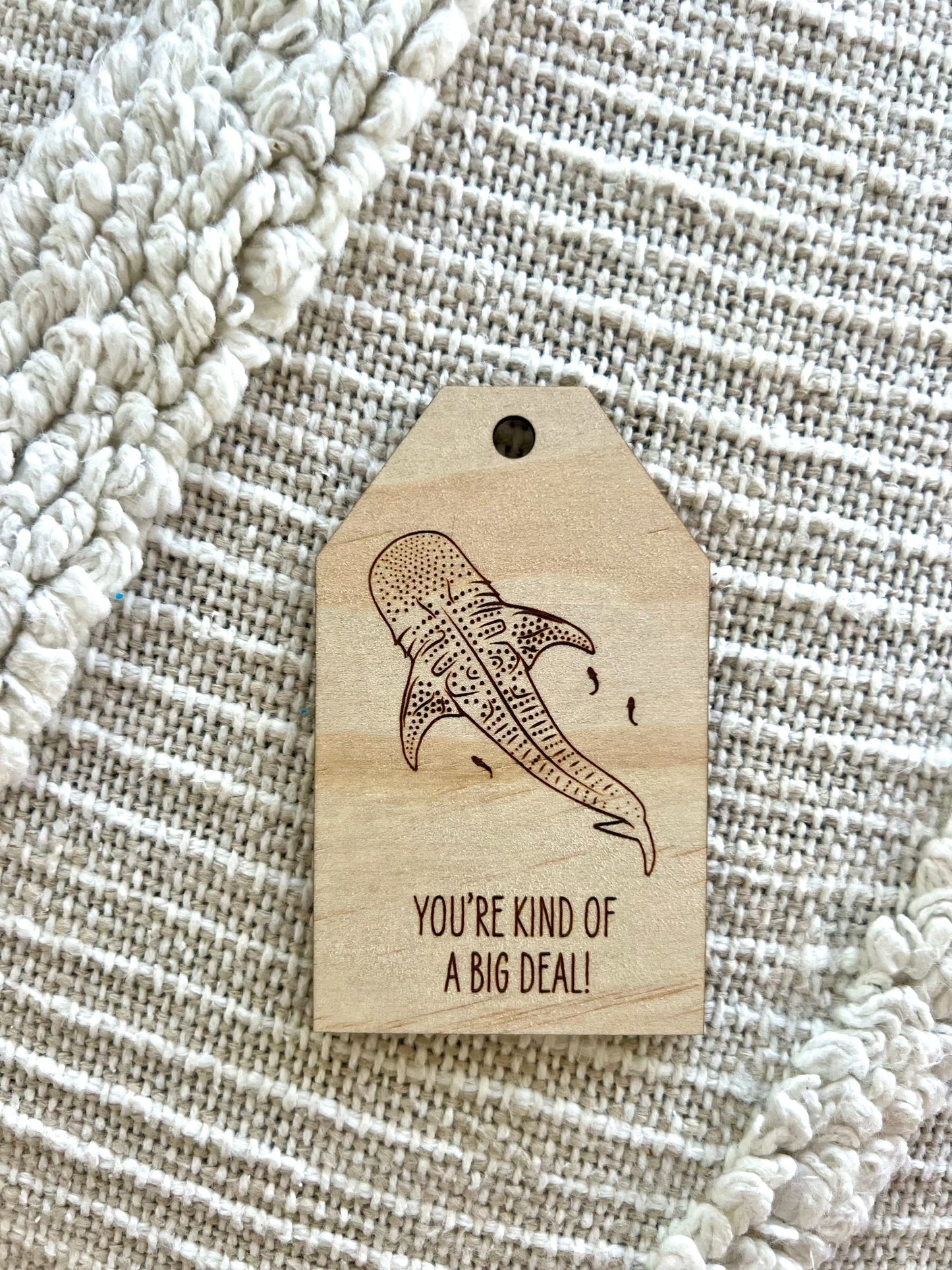 Wooden Gift Tag - Whale Shark - Sailfish Creative