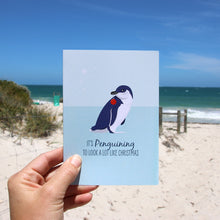 Load image into Gallery viewer, Christmas Card - Little Blue Penguin