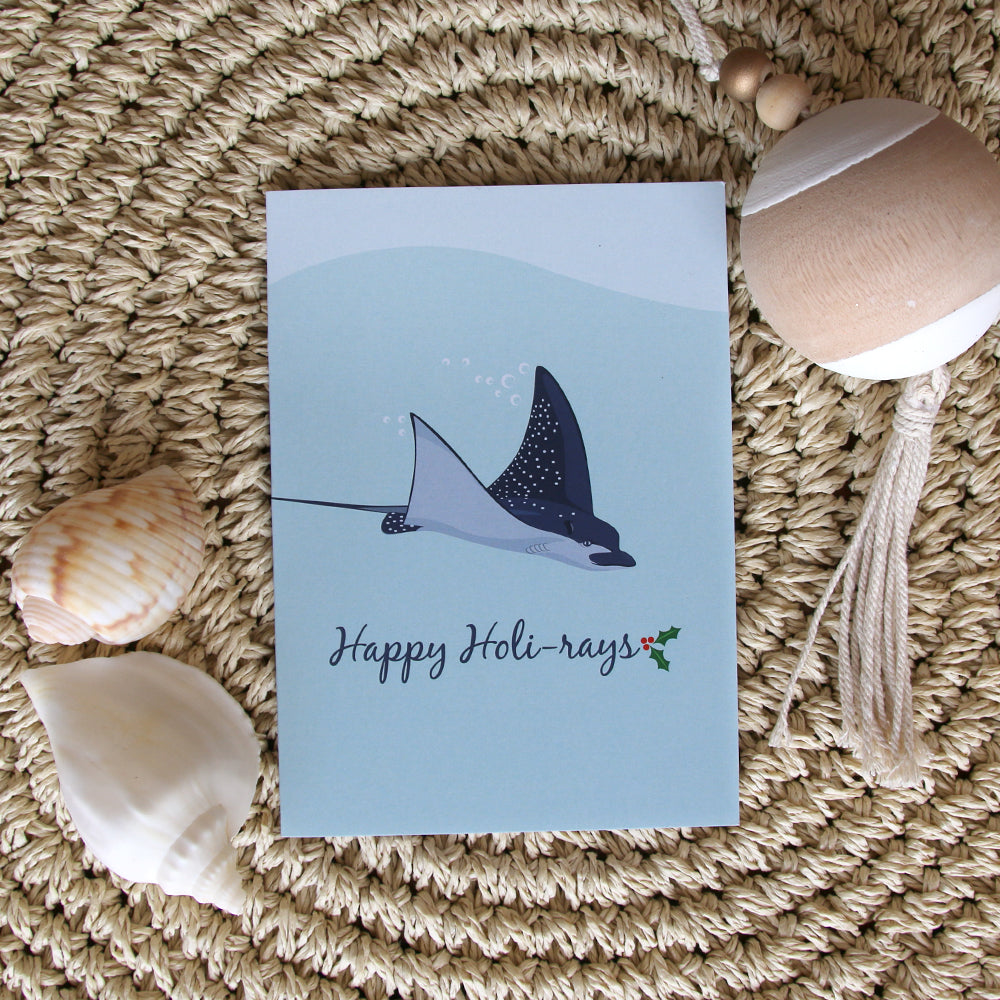 Christmas Card - Spotted Eagle Ray - Sailfish Creative