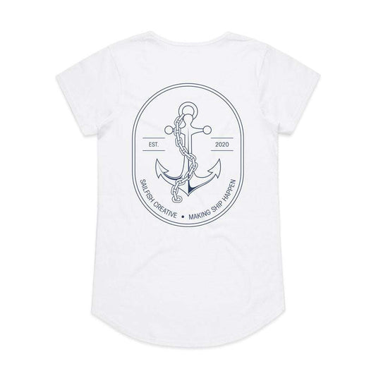 Making Ship Happen - Womens Scoop Neck T-Shirt - Sailfish Creative