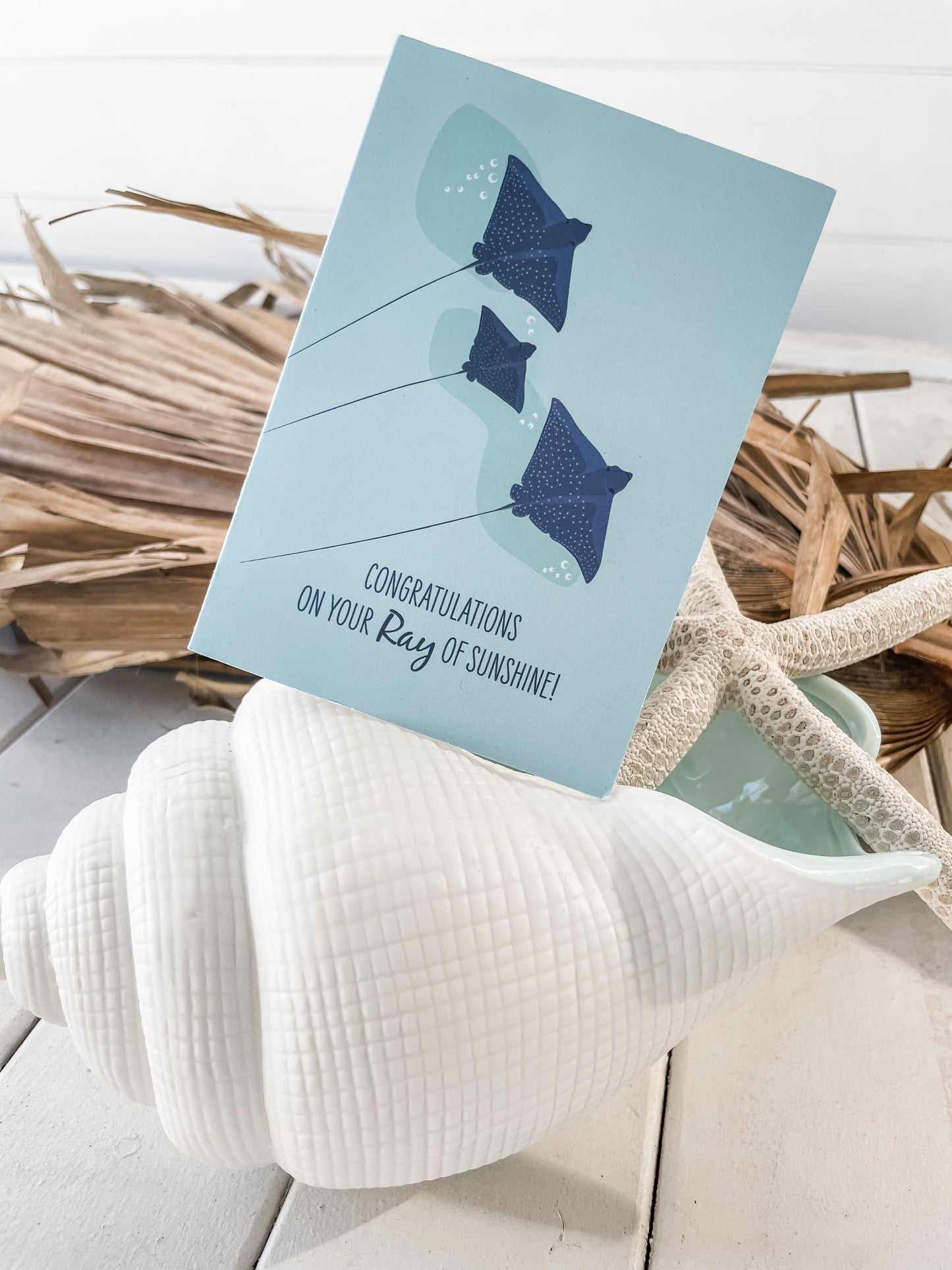 Baby Card - Spotted Eagle Rays - Sailfish Creative