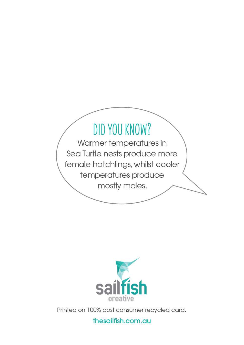 Lovers Card - Green TurtleThis funny Green Turtle greeting card with envelope is the perfect way to send an ocean lover some love.
DETAILS:
Digital illustration and design
Printed on 100% poGreeting CardsSailfish Creative