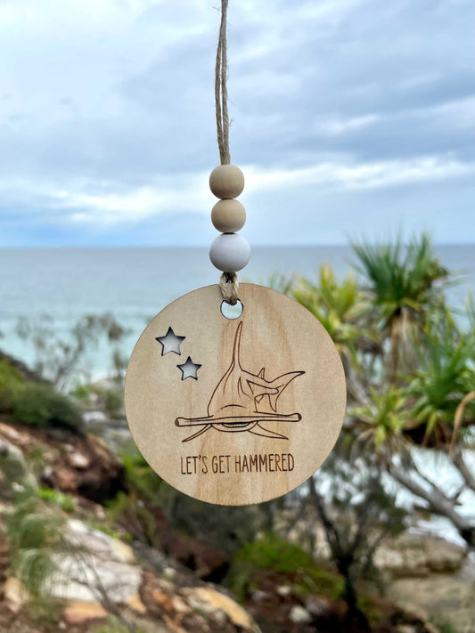 Wooden Christmas Decoration - Hammerhead Shark - Sailfish Creative