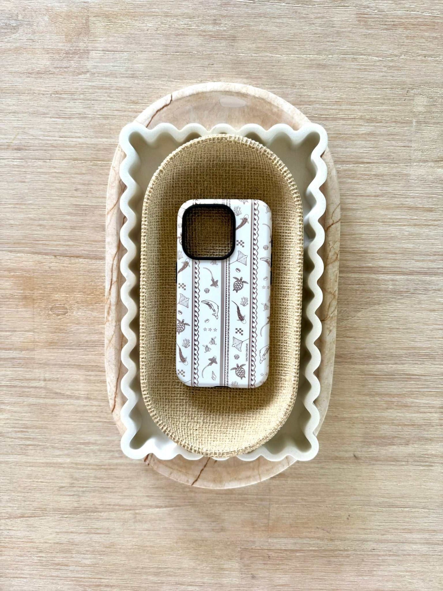 iPhone Phone Case - Candy Stripes Beige