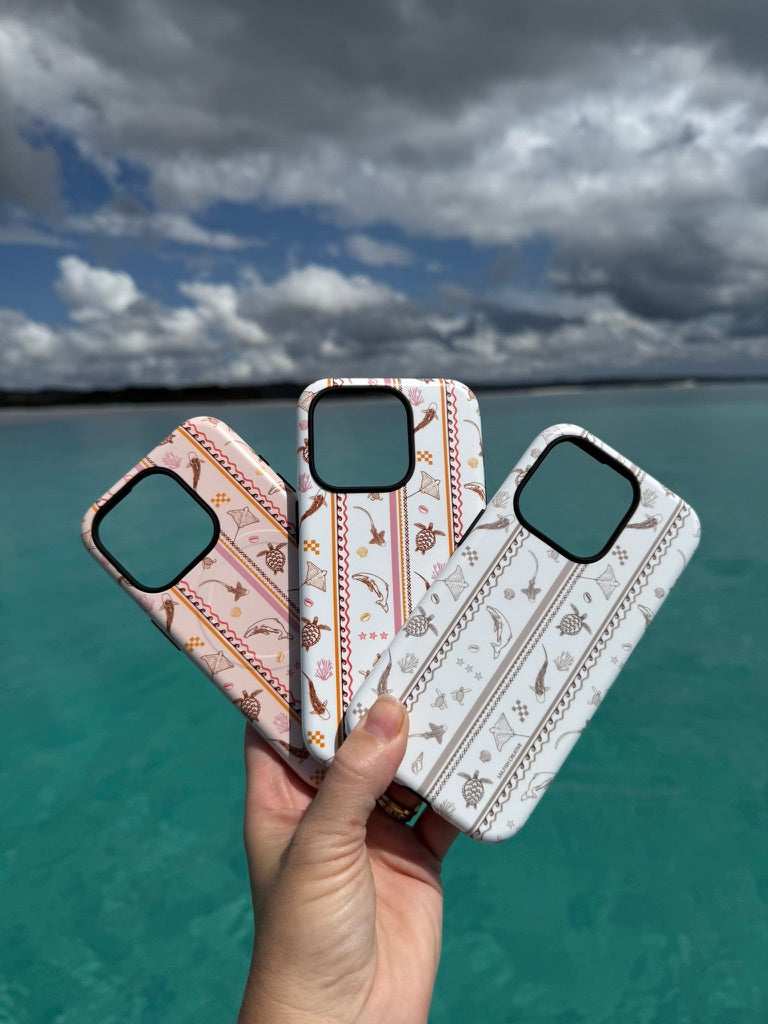 iPhone Phone Case - Candy Stripes on White