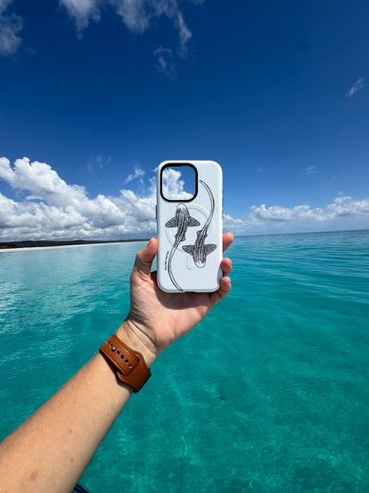 iPhone Phone Case - Leopard Sharks Outline