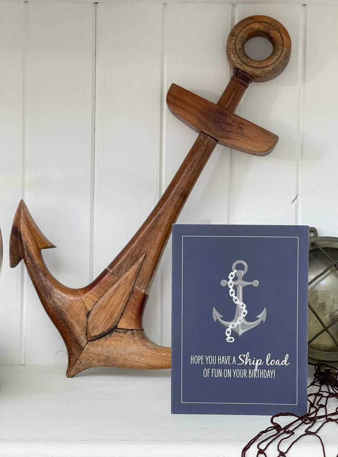 Birthday Card - Anchor and Chain Nautical